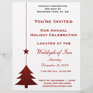 Holiday Party Flyer