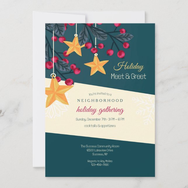 Holiday Party Invitation (Front)