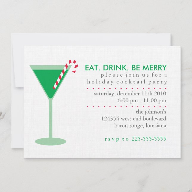 Holiday Party Invitation (Front)