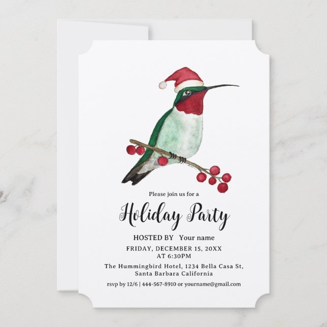 Holiday Party  Invitation (Front)