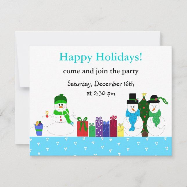 Holiday Party Invitation (Front)