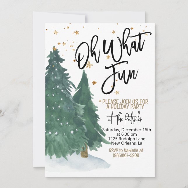 Holiday Party  Invitation (Front)