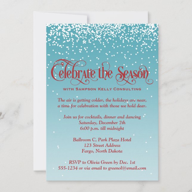 Holiday Party Invitation | Celebrate the Season 2 (Front)