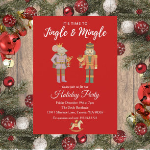 Holiday Party Invitation Cute Flat 5x7