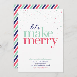 Holiday Party Invitation *Let's Make Merry*