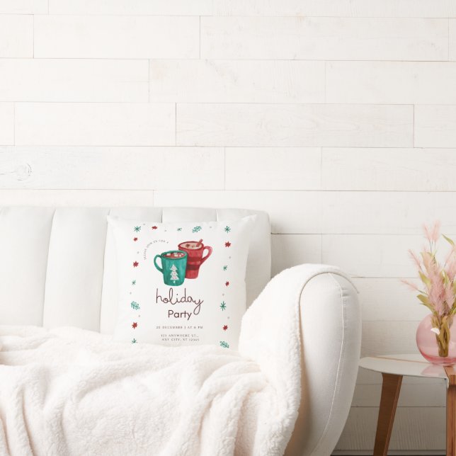 Holiday Party Throw Pillow (Couch)