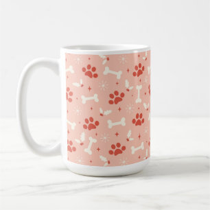 Holiday Paws & Bones Christmas Pattern Coffee Mug