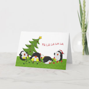 Holiday Penguin Fun Card