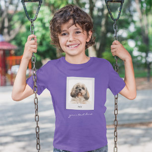 Holiday Pet Birthday Photo Frame Personalized T-Shirt