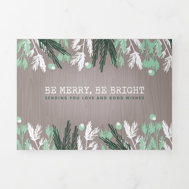 HOLIDAY PHOTO CARD | Christmas Pastel Pines (Cover)