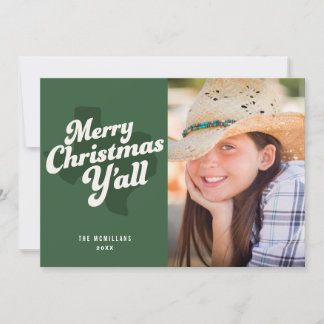 Holiday Photo Card *Merry Christmas Y'all*