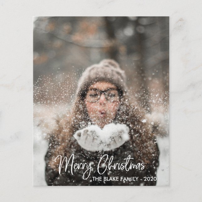 Holiday Photo Card | Modern Christmas (Front)