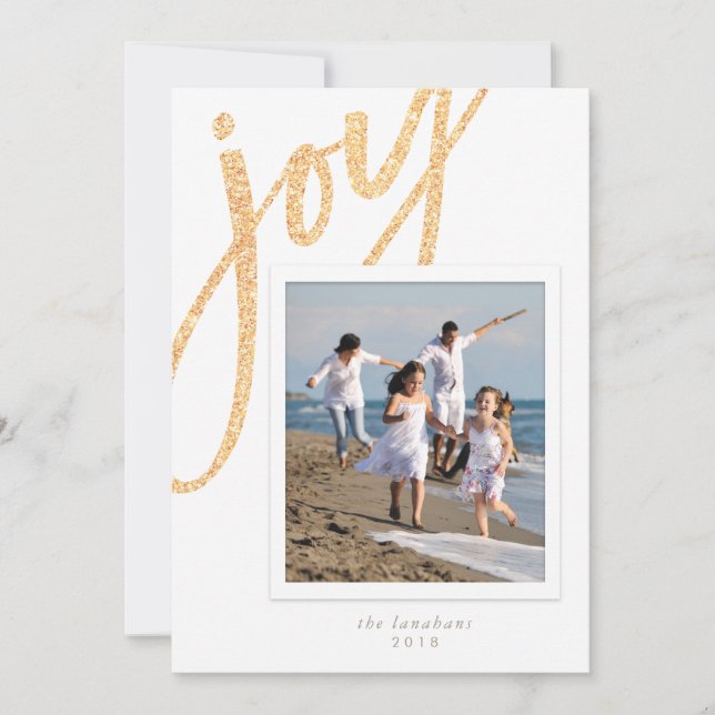Holiday Photo Card *Sparkle Joy* (Front)