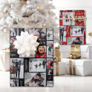 Holiday Photo Collage  Wrapping Paper Sheet