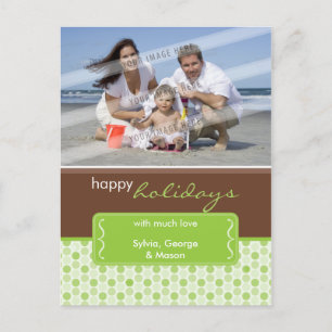 HOLIDAY PHOTO POSTCARD :: spotted bracket P2