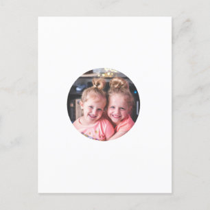 Holiday photo postcard template