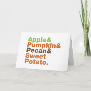 Holiday Pies ~ Festive Xmas Thanksgiving Christmas Card