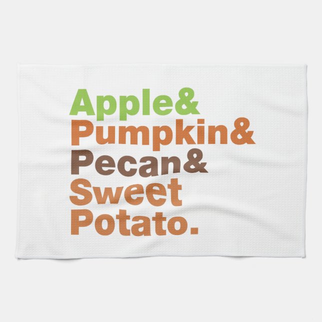 Holiday Pies ~ Festive Xmas Thanksgiving Christmas Tea Towel (Horizontal)