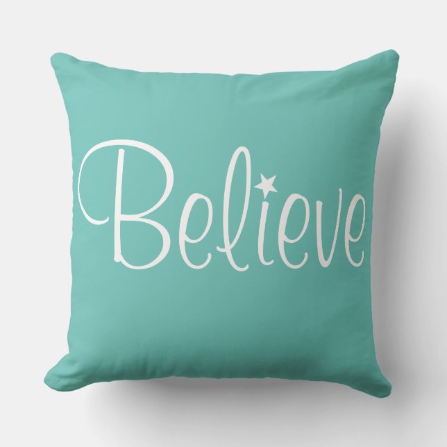 Holiday Pillow-Believe Cushion (Front)