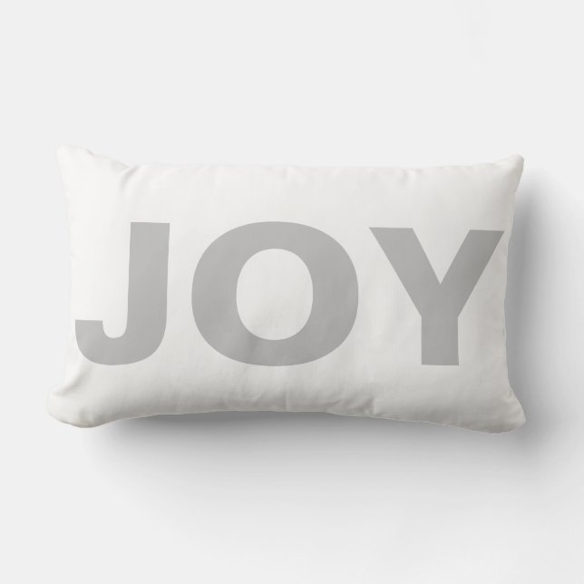 Holiday Pillow-JOY Lumbar Cushion (Front)