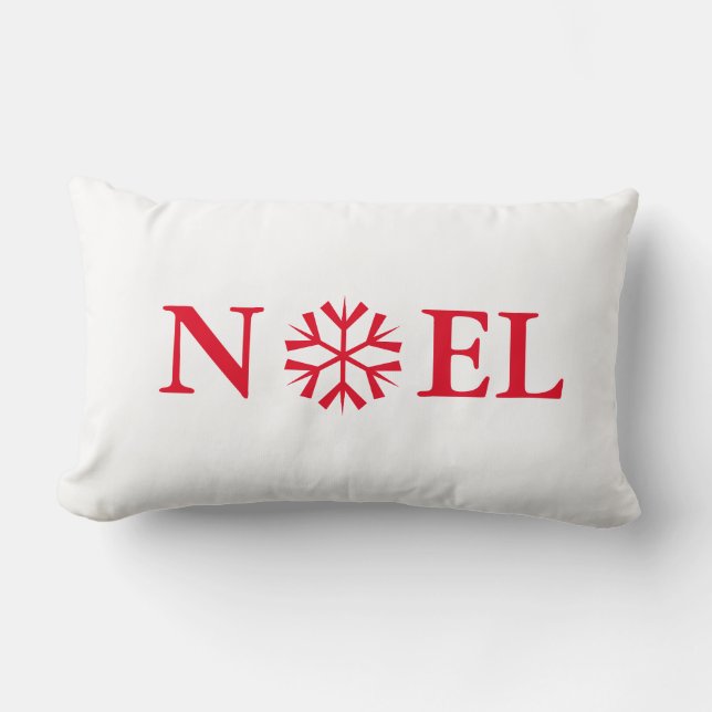 Holiday Pillow-Noel Lumbar Cushion (Front)