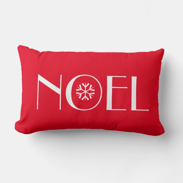 Holiday Pillow-Noel Lumbar Cushion (Front)
