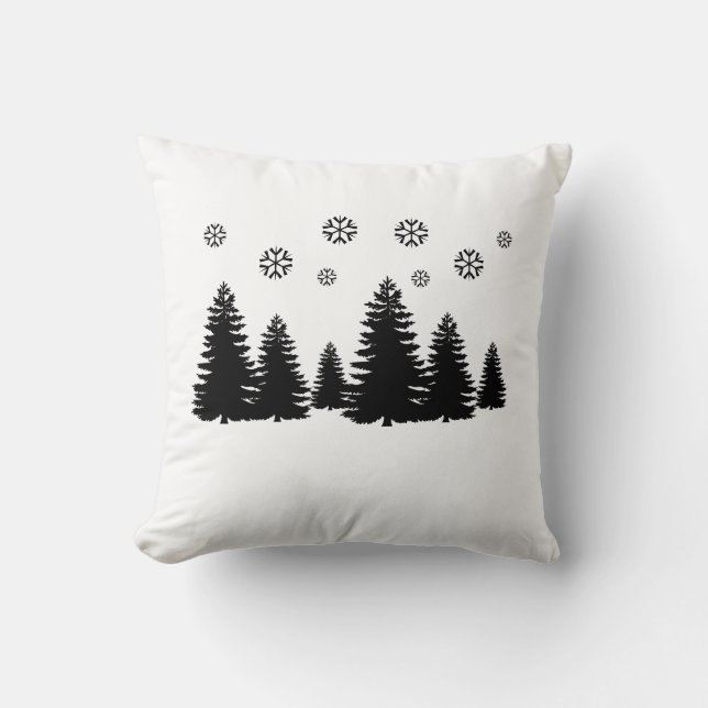 Holiday Pillow-Trees Cushion (Front)