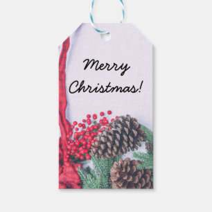 Holiday Pine Cone Collection Gift Tags