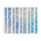 Holiday Pink and Blue Birch Tree with Snowflake 