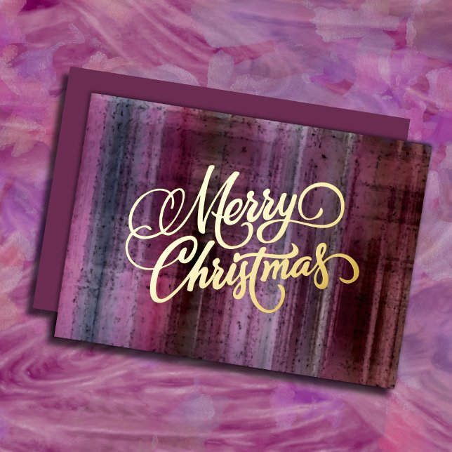 Holiday Pink Plaid Christmas Card (Creator Uploaded)