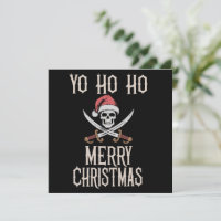Holiday Pirate Yo Ho Ho Christmas Santa Boating