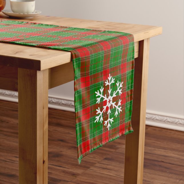 Holiday Plaid Table Runner (In Situ)