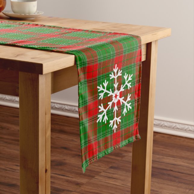 Holiday Plaid Table Runner (In Situ)