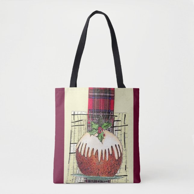 Holiday Plum Pudding tote Bag (Front)