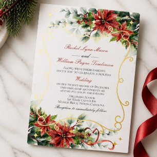 Holiday Poinsettia Wedding