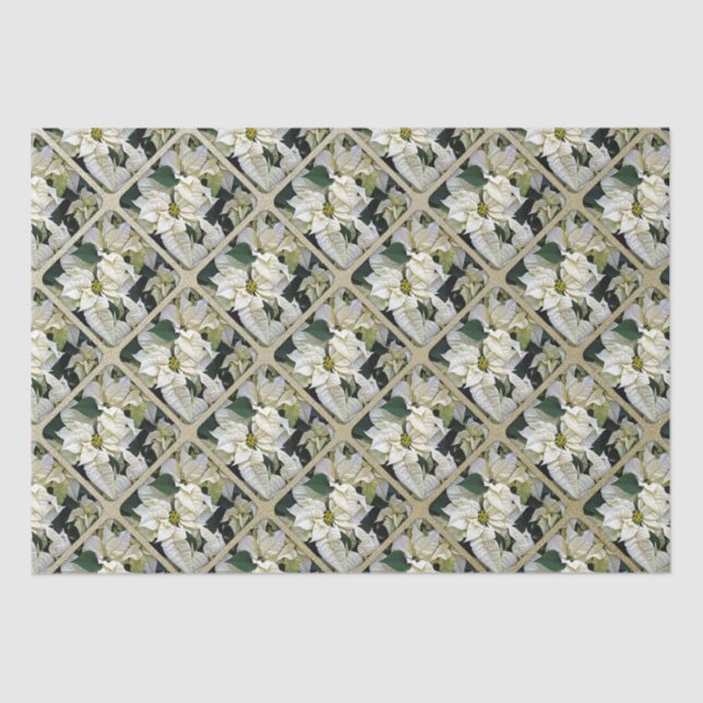 Holiday Pointsettia Tissue Paper (Front)