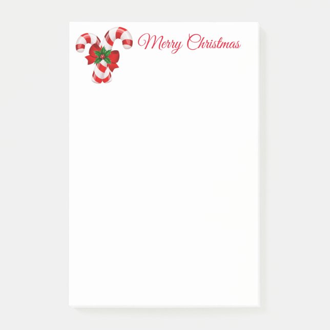 Holiday Post-it-Notes-Candy Canes Notes (Front)