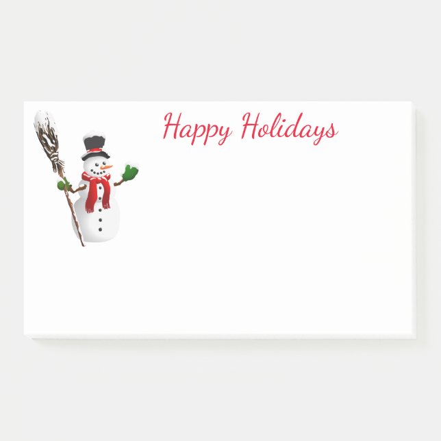Holiday Post-it-Notes-Snowman Post-it Notes (Front)