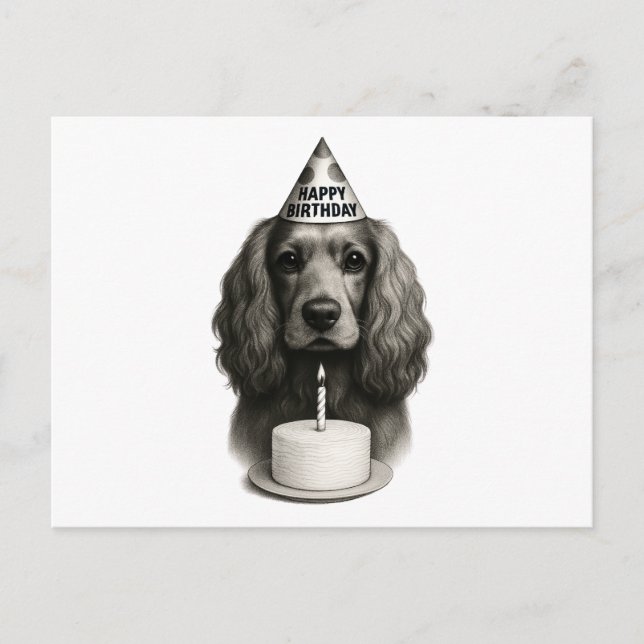 Holiday Postcard Cocker Spaniel (Front)
