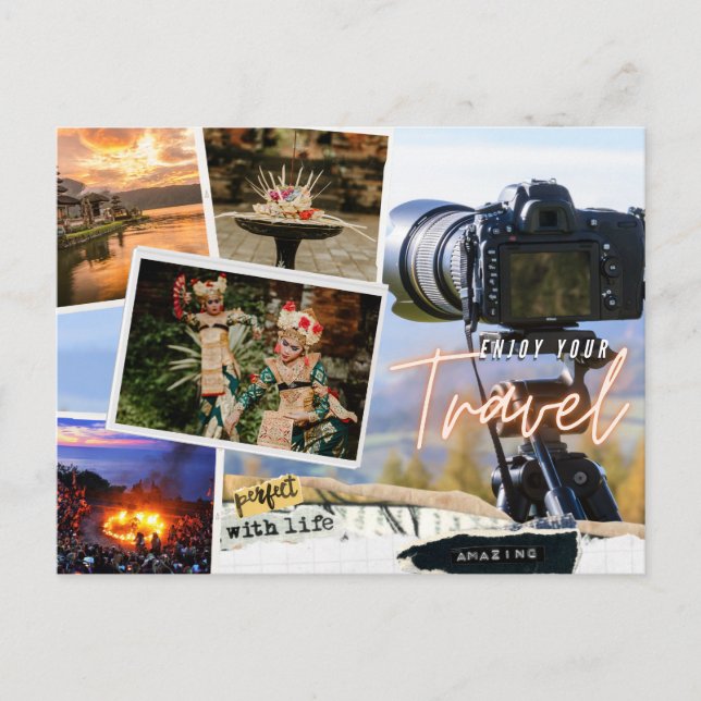 Holiday Postcard ( Enjoy Your Travel ) (Front)