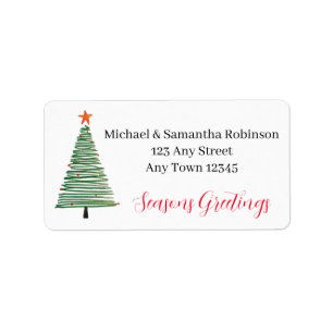 Holiday Postcard Label
