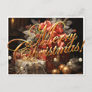 Holiday Postcard Merry Christmas
