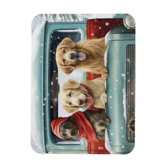 Holiday Pups Magnet (Vertical)