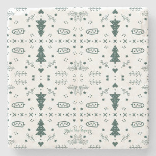 Holiday Quilt Pattern Trivet Stone Coaster