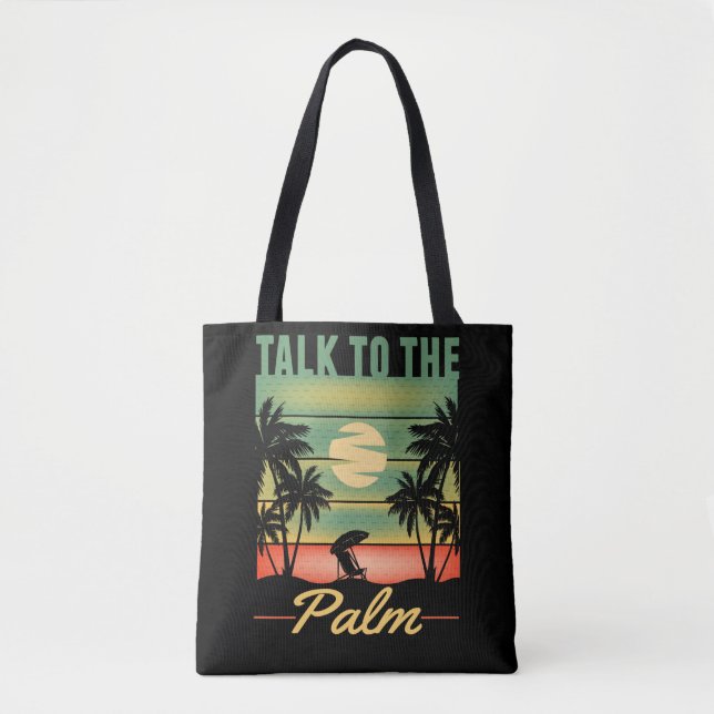 Holiday Quote Men Women Palms Sarcastic Tote Bag (Front)