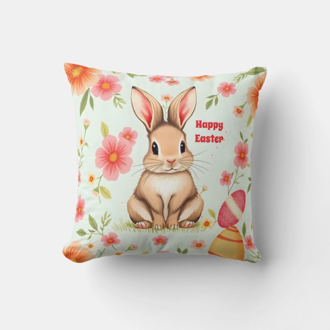 Holiday Rabbit Easter Modern Collection Cushion (Front)
