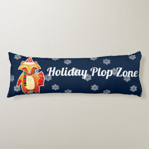 Holiday Raccoon Body Cushion