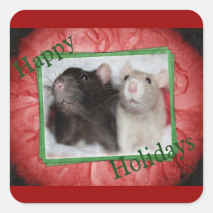 Holiday Rat Stickers