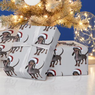Holiday Ready Yuletide Sausage Dog Wrapping Paper