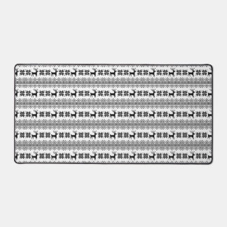 Holiday Reindeer Pattern Winter Theme Christmas Desk Mat